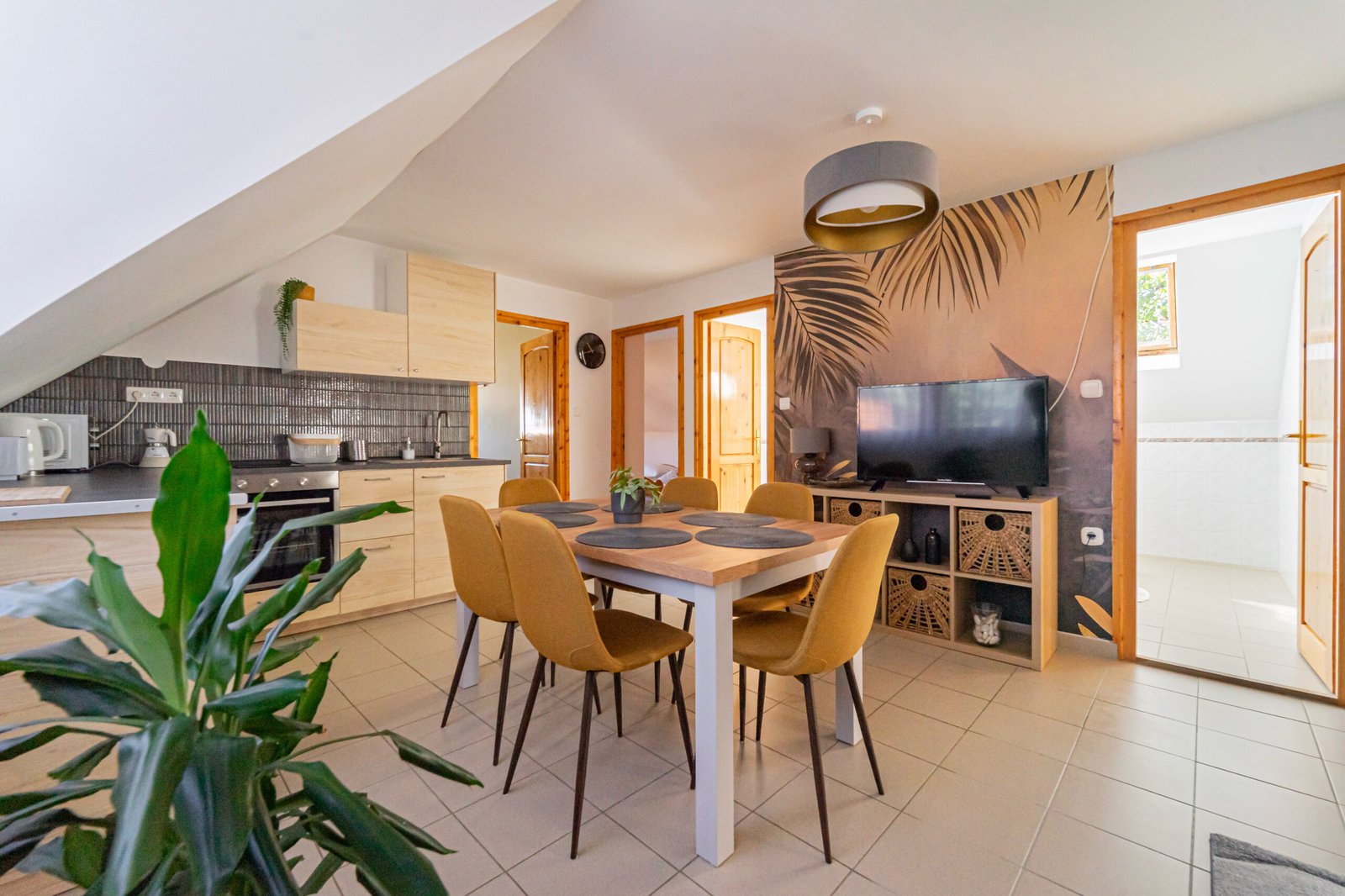 tetőtéri apartman konyha